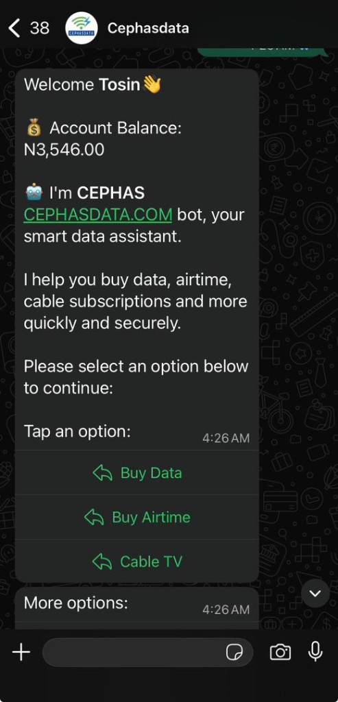 WhatsApp VTU Bots